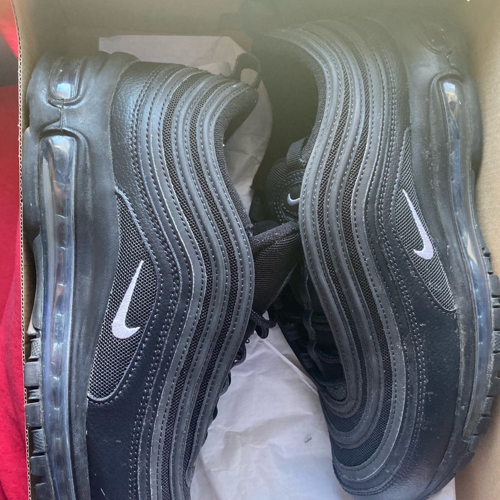 Nike Air Max 97 “Black Terry Cloth”. Used With Damaged Box